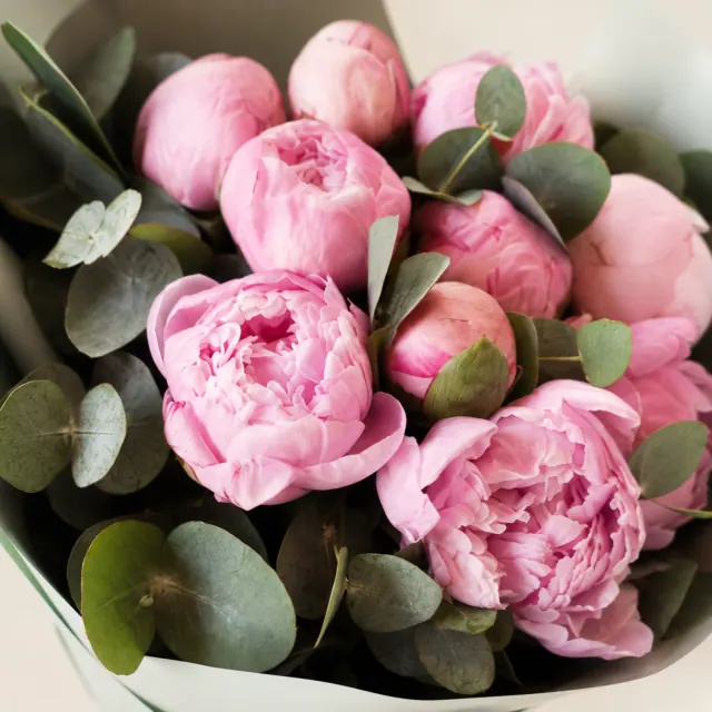 Mini Pink Peony Bouquet